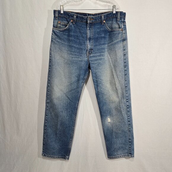 Vintage LEVI'S 505 Orange Tab Regular Fit Straight Leg Jean Size 40x30 - Picture 3 of 16